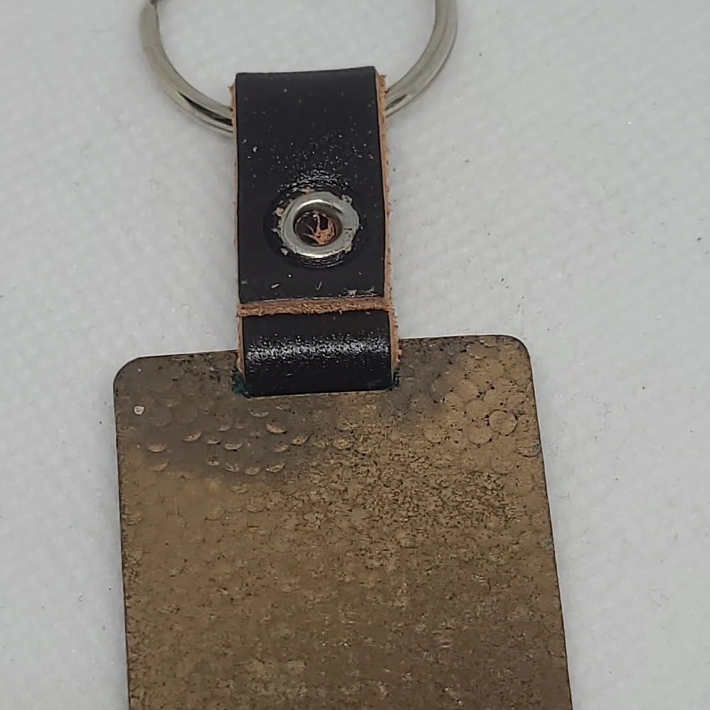 Vintage Swedish Brass Keychain Sporrong Vi Ses I Växjö Cathedral
